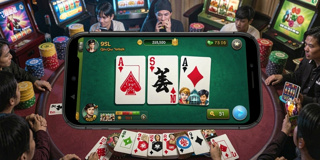 Tampilan gameplay QiuQiu yang seru di 9SL.