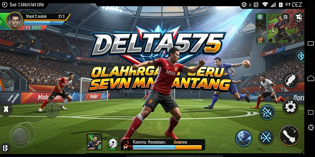 Screenshot menampilkan gameplay seru dari DELTA575 dengan aksi olahraga yang dinamis.
