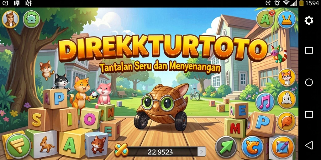 Tampilan gameplay seru dari DIREKTURTOTO dengan tantangan puzzle.