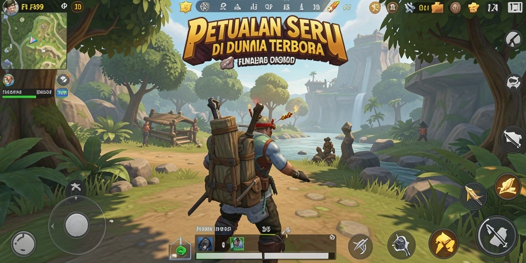 Tangkapan layar FA99 menampilkan aksi seru di dunia terbuka.