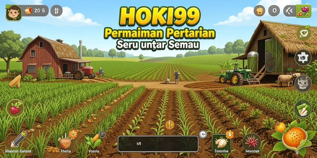 Tangkapan layar HOKI99 menampilkan kebun yang indah dengan berbagai tanaman.
