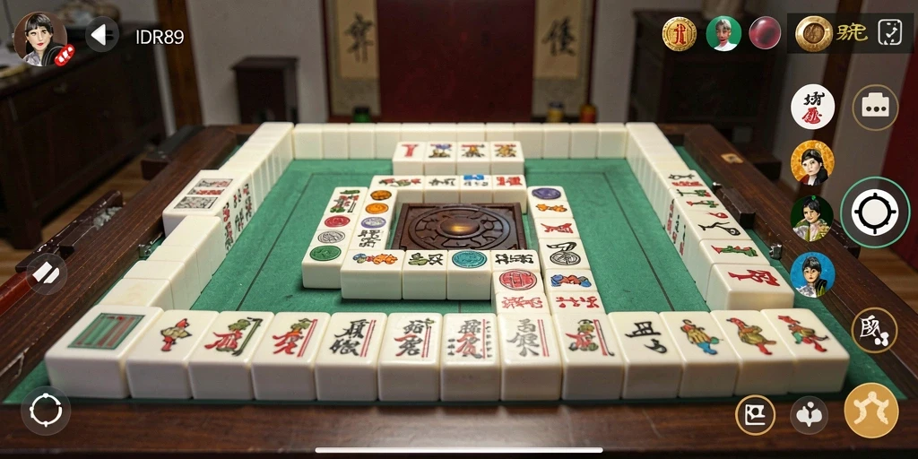 Gameplay seru IDR89 dengan papan Mahjong yang menantang.