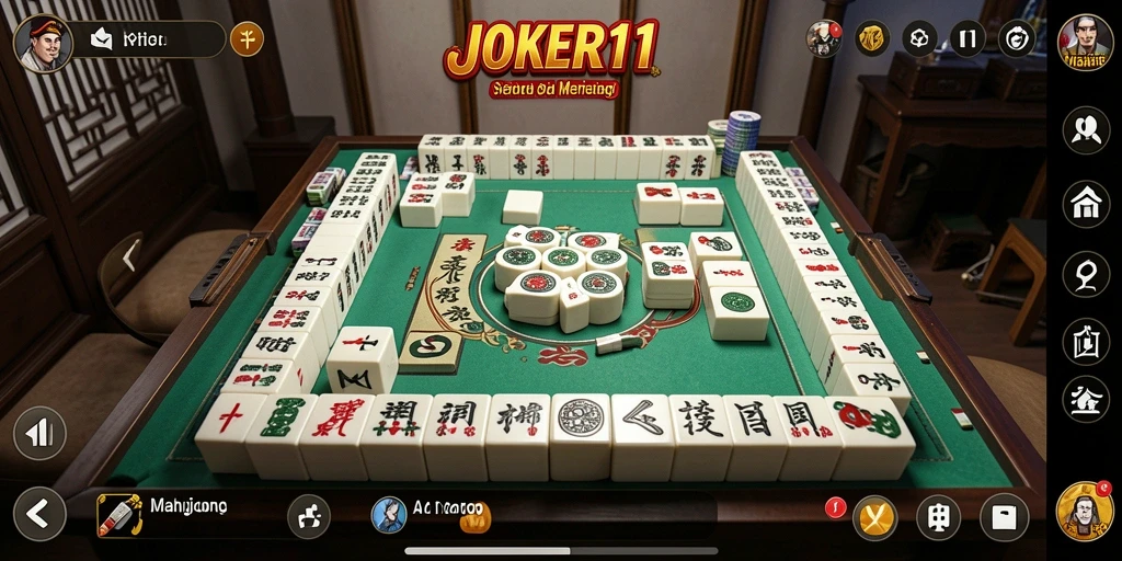Gameplay seru dan menantang di JOKER11 dengan ubin Mahjong yang indah.