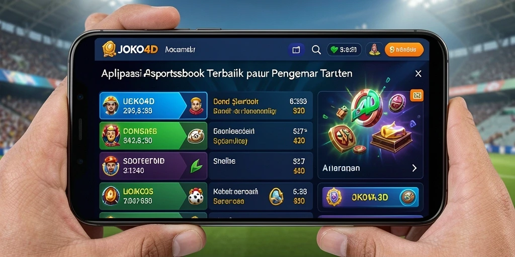 Tampilan utama aplikasi JOKO4D dengan pilihan taruhan yang beragam.