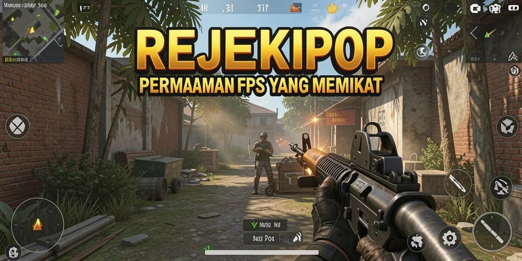 Screenshot menunjukkan aksi intens permainan FPS yang seru.