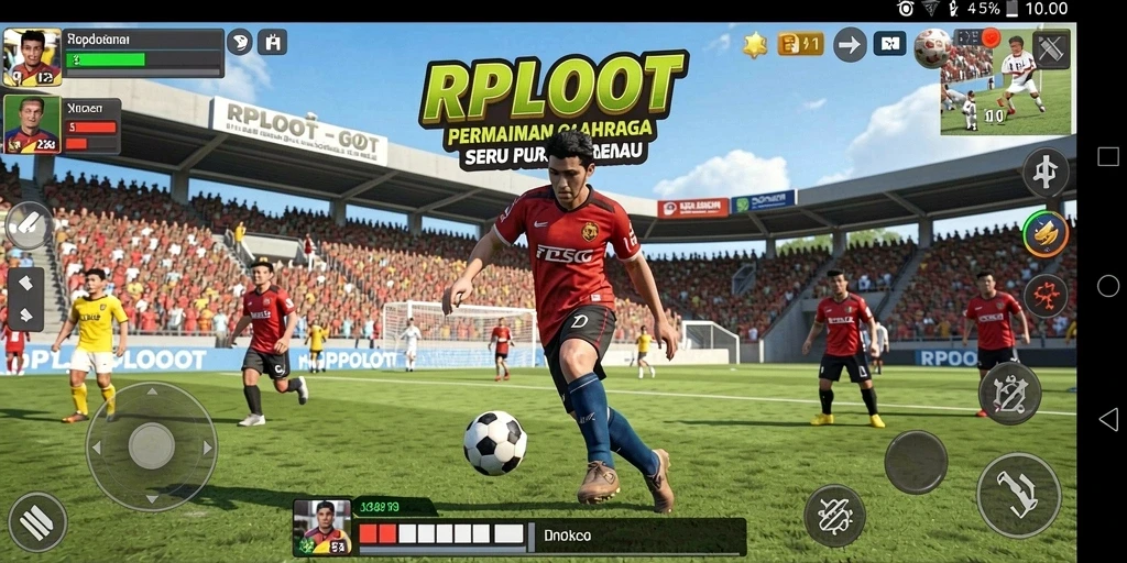 Tangkapan layar dari gameplay olahraga yang mendebarkan di RPLOOT.