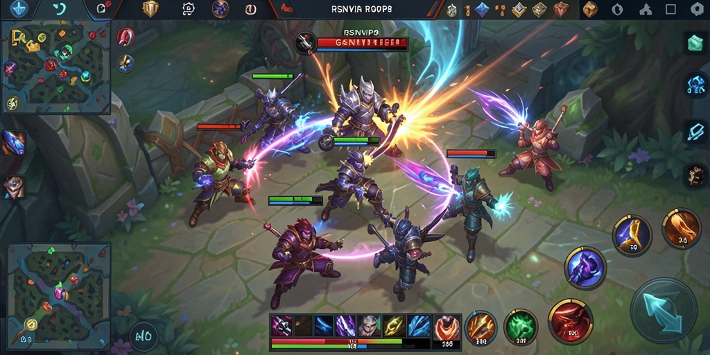 Gameplay seru RSNVIP8 dengan berbagai karakter unik dan pertempuran intens.