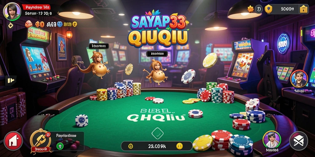 Tampilan gameplay QiuQiu yang menarik dan mendebarkan.