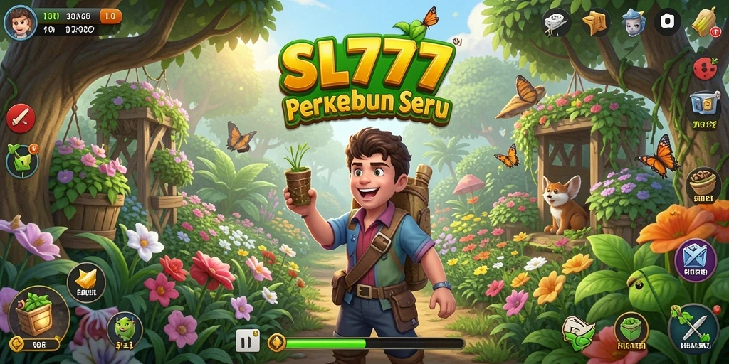 Tampilan menarik dari gameplay SL777 saat mengelola lahan pertanian.