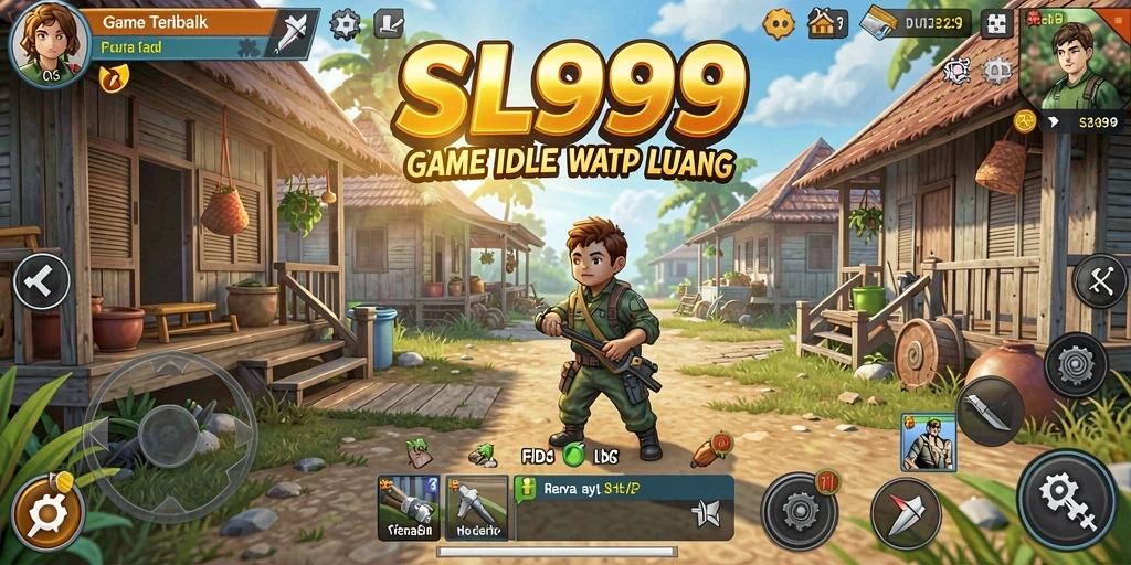 Screenshot utama SL999 menampilkan gameplay santai yang menarik.